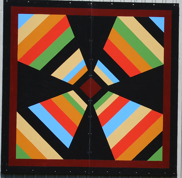 The barn quilt pattern used by Lynn Moore is based upon a family quilt made by her grandmother.