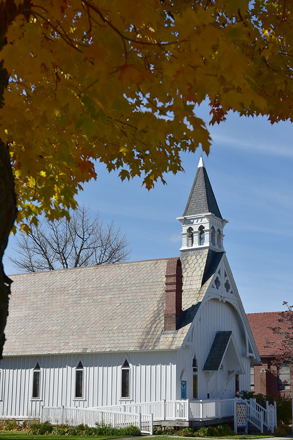 The society is housed in a former Episcopal church building.