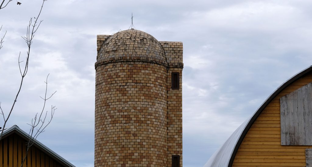 sandstone brick silo