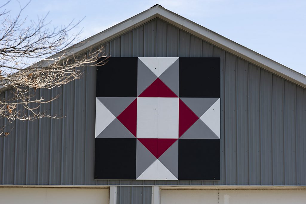 Ohio State barn quilt